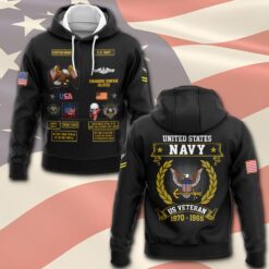 Navy Badge, Always Courageous - Hoodie