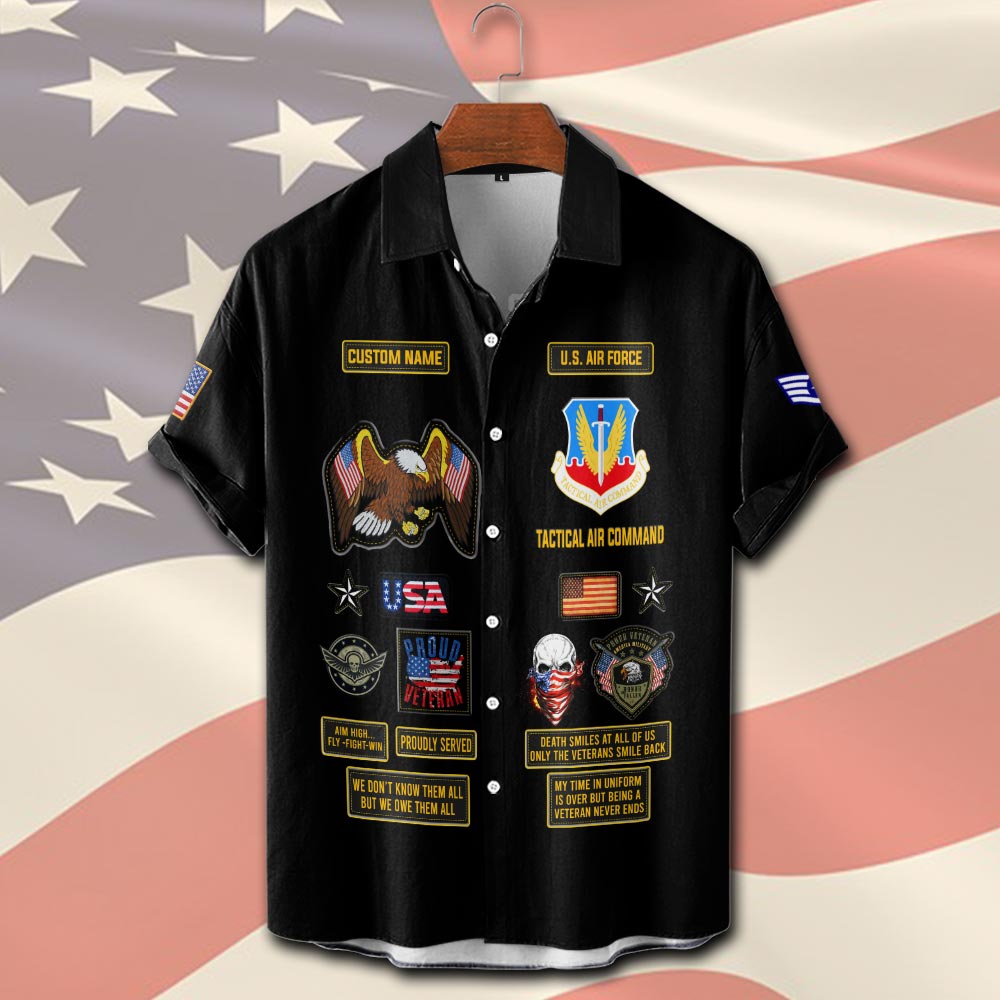 Air Force Command, E 4 Air Force Sergeant - Short Sleeve Button Shirt - Image 2