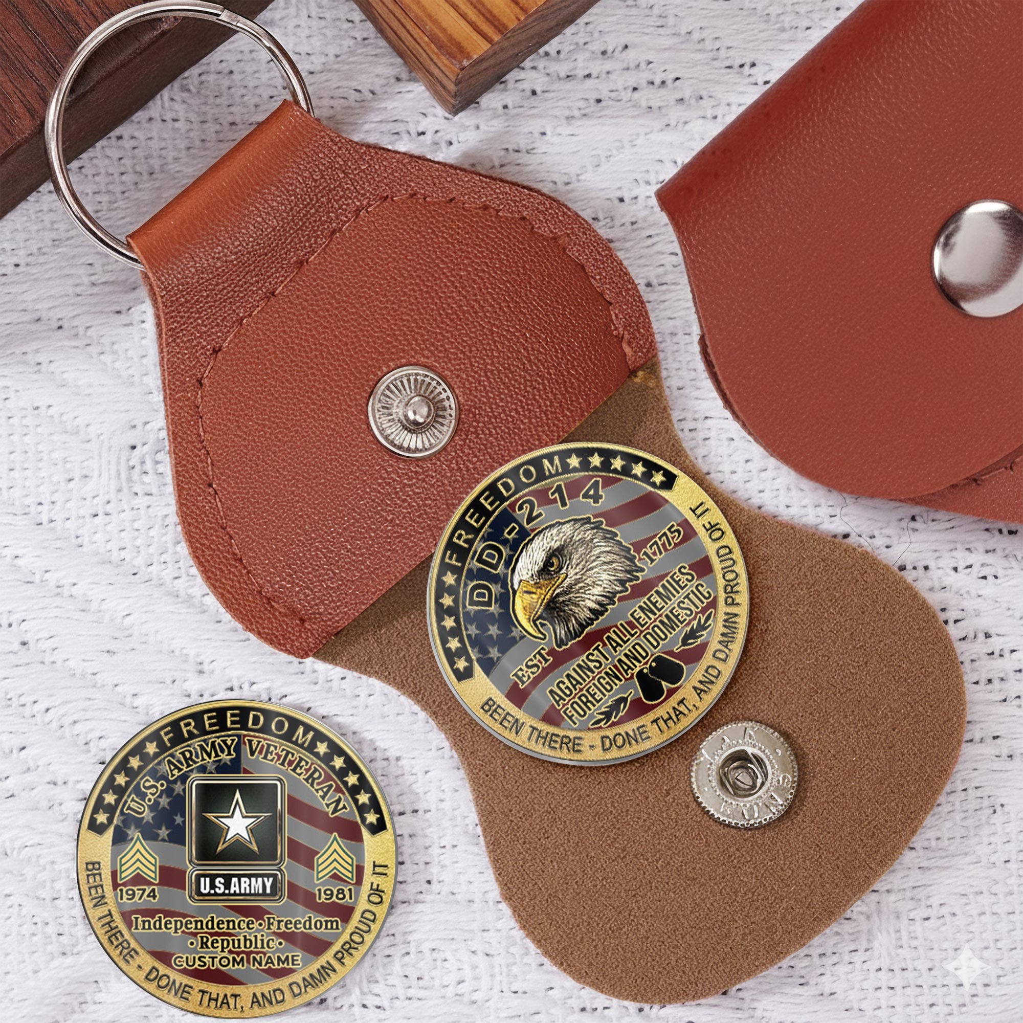 US Army, E 4 Army Corporal - Military Printed Challenge Coin - Image 5