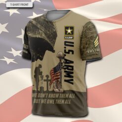 Alternative view of US Army, Proud Veteran - T-Shirt