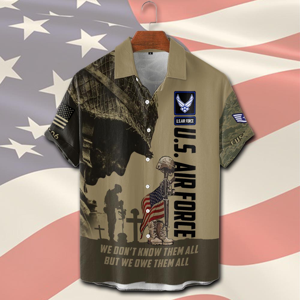 US Air Force , E 8 Air Force First Sergeant - Short Sleeve Button Shirt - Image 2