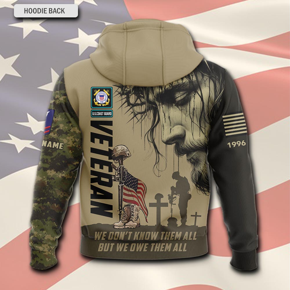 US Coast Guard, E 6 Red - Hoodie - Image 3