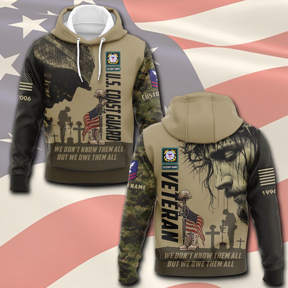 US Coast Guard, E 6 Red - Hoodie