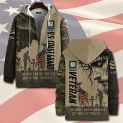 US Coast Guard, All Gave Some, Some Gave All - Zip Hoodie