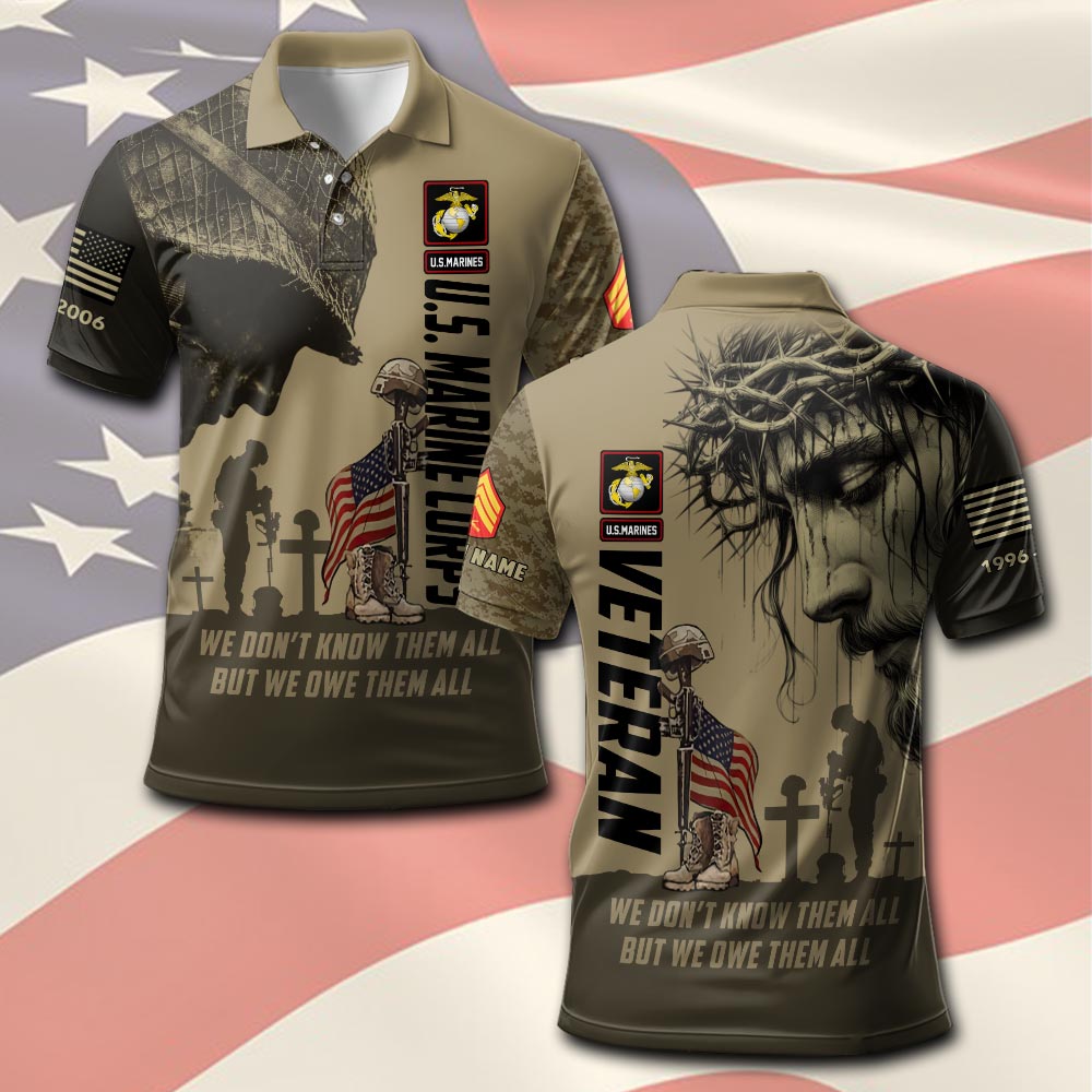 US Marine Corps, E 6 Marines Staff Sergeant - Polo Shirt