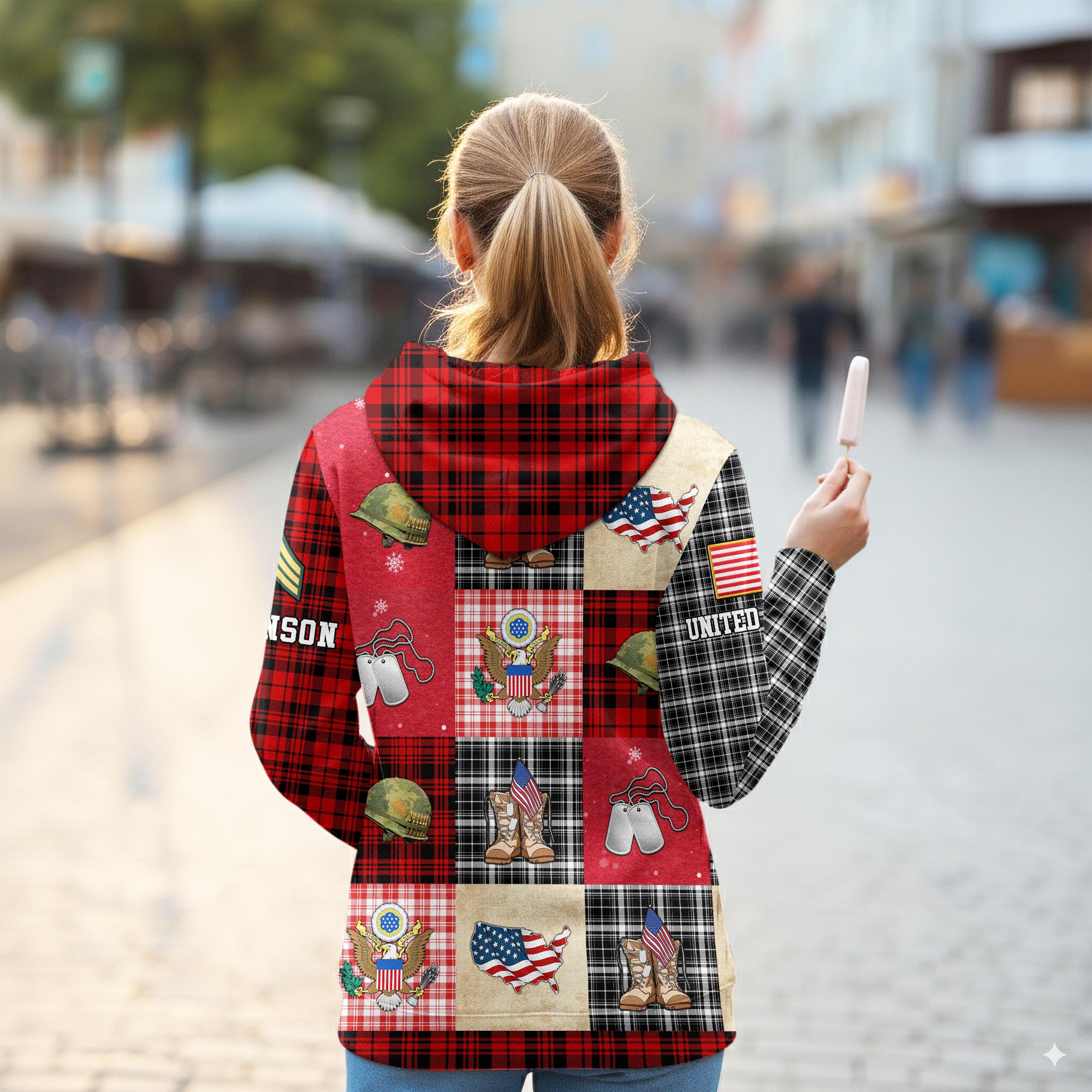 US Army, E 8 Army First Sergeant - Women Hoodie - Image 3