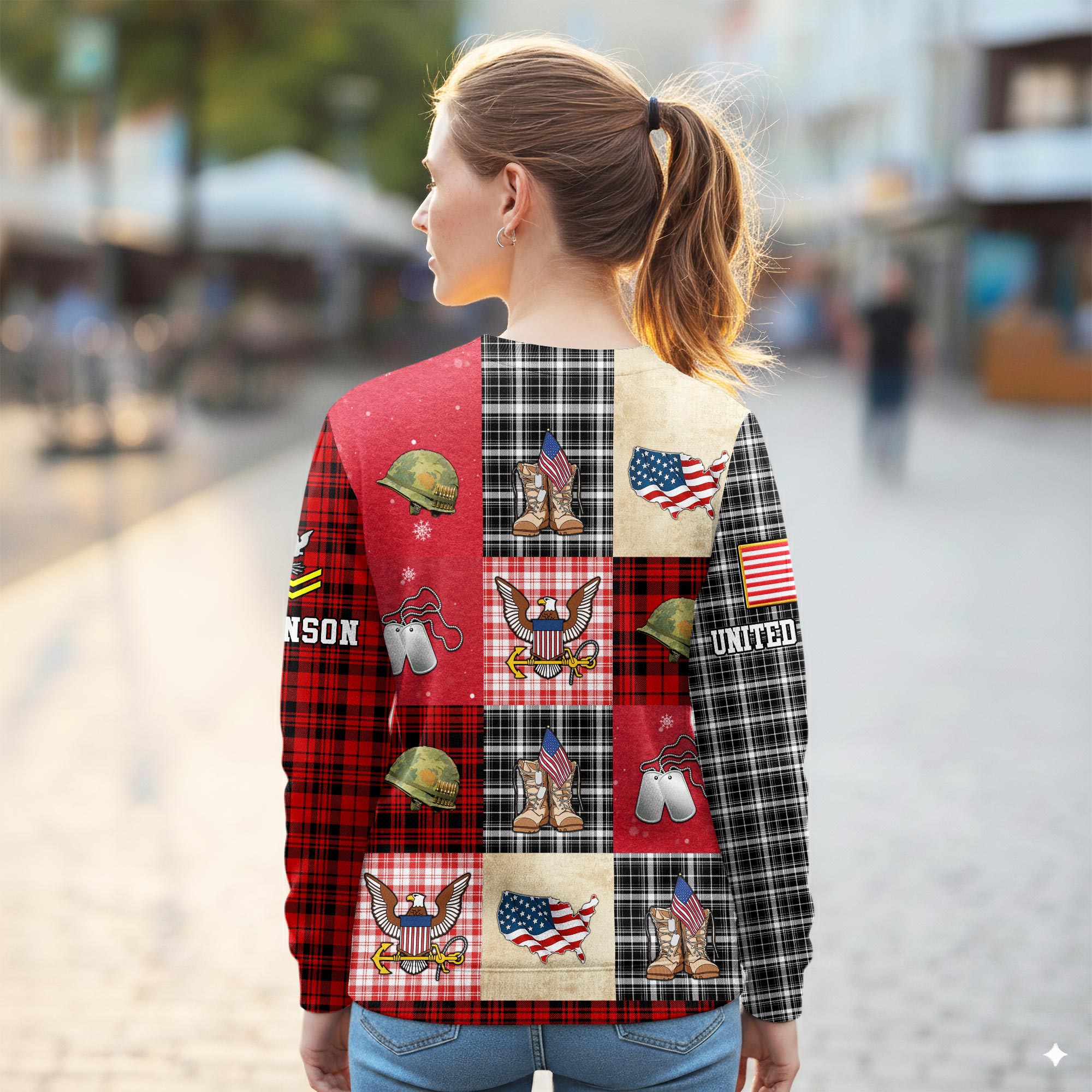 US Navy, Thank a Veteran - Women Sweatshirt - Image 3