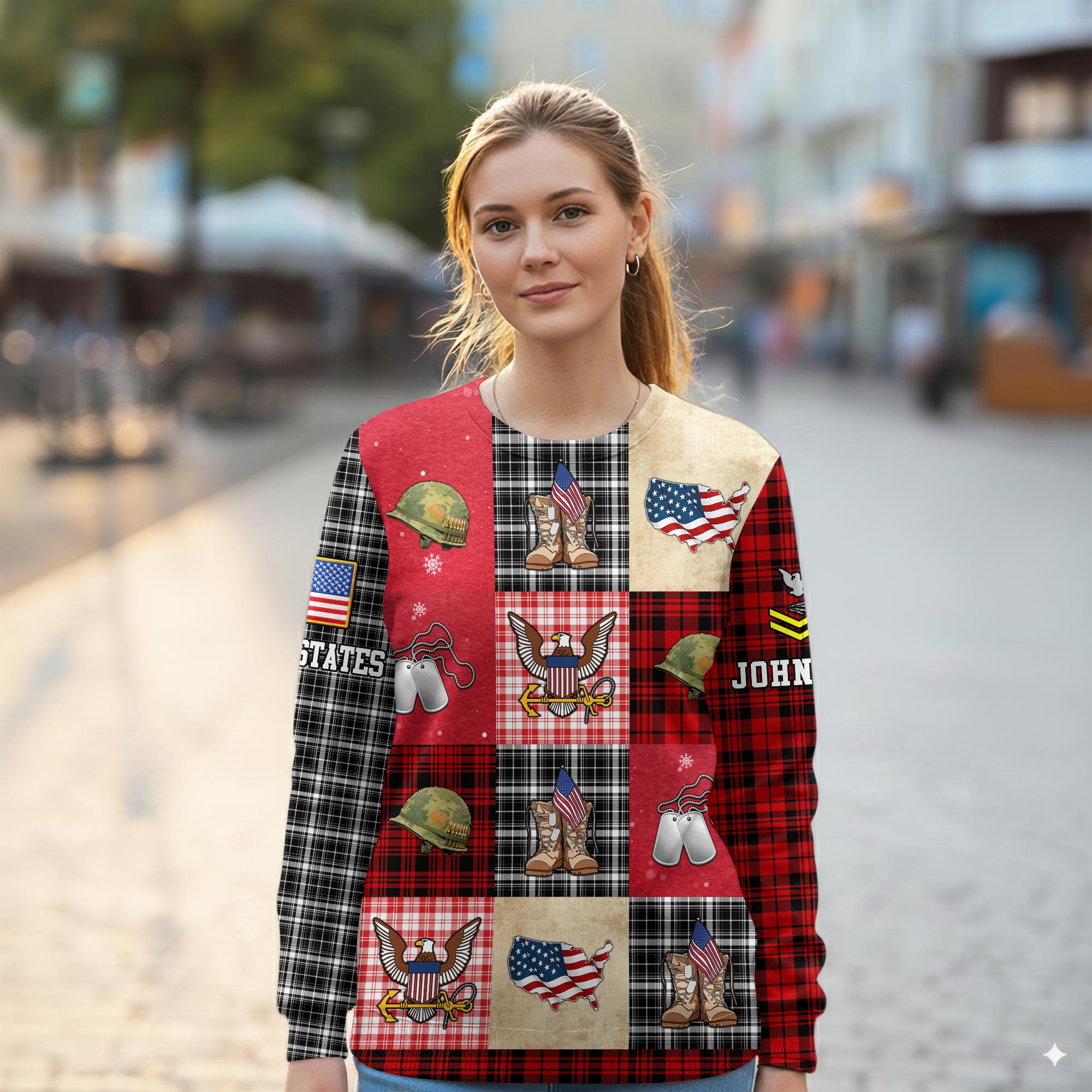 US Navy, Thank a Veteran - Women Sweatshirt - Image 2