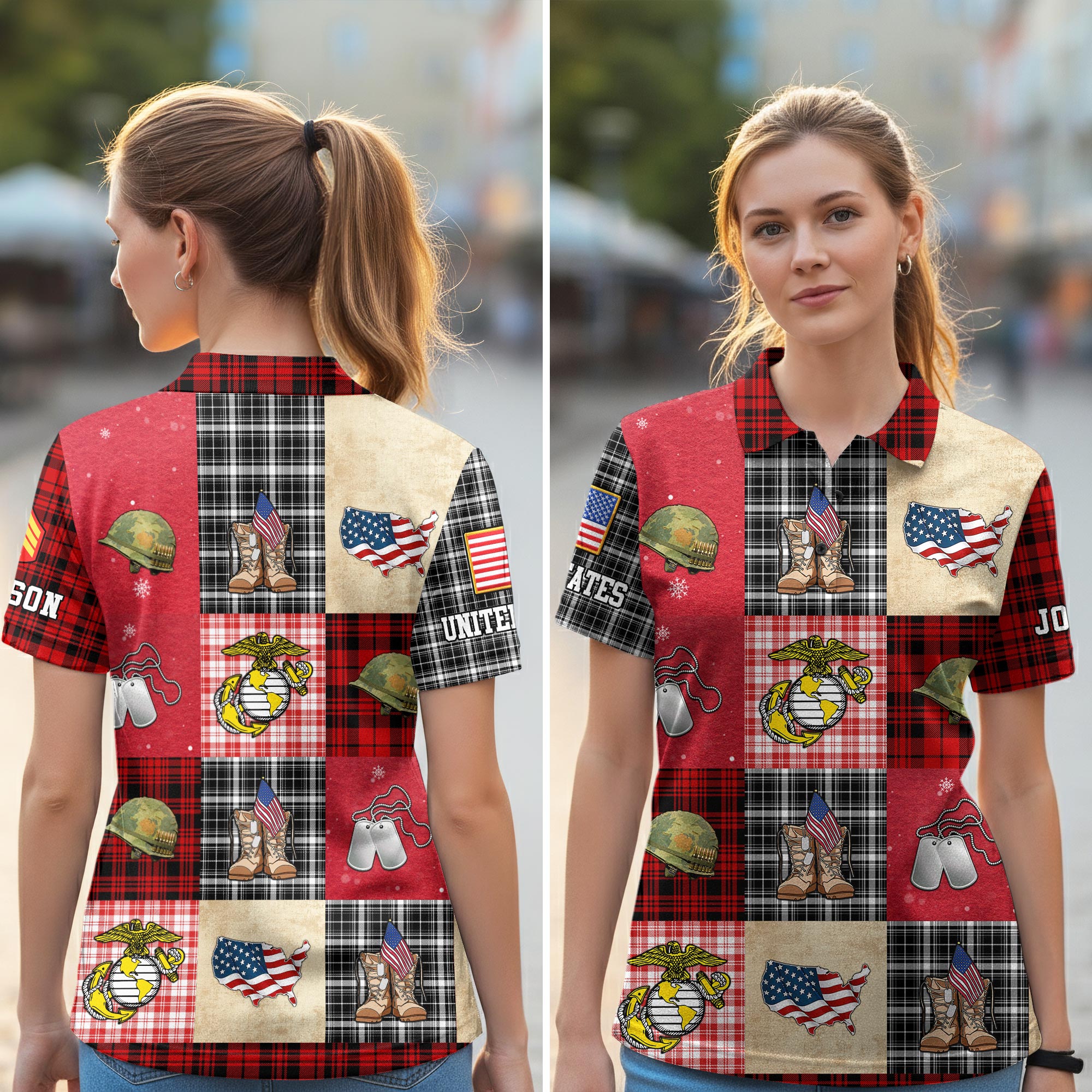 US Marine Corps, E 9 Marines Master Gunnery Sergeant - Women Polo Shirt