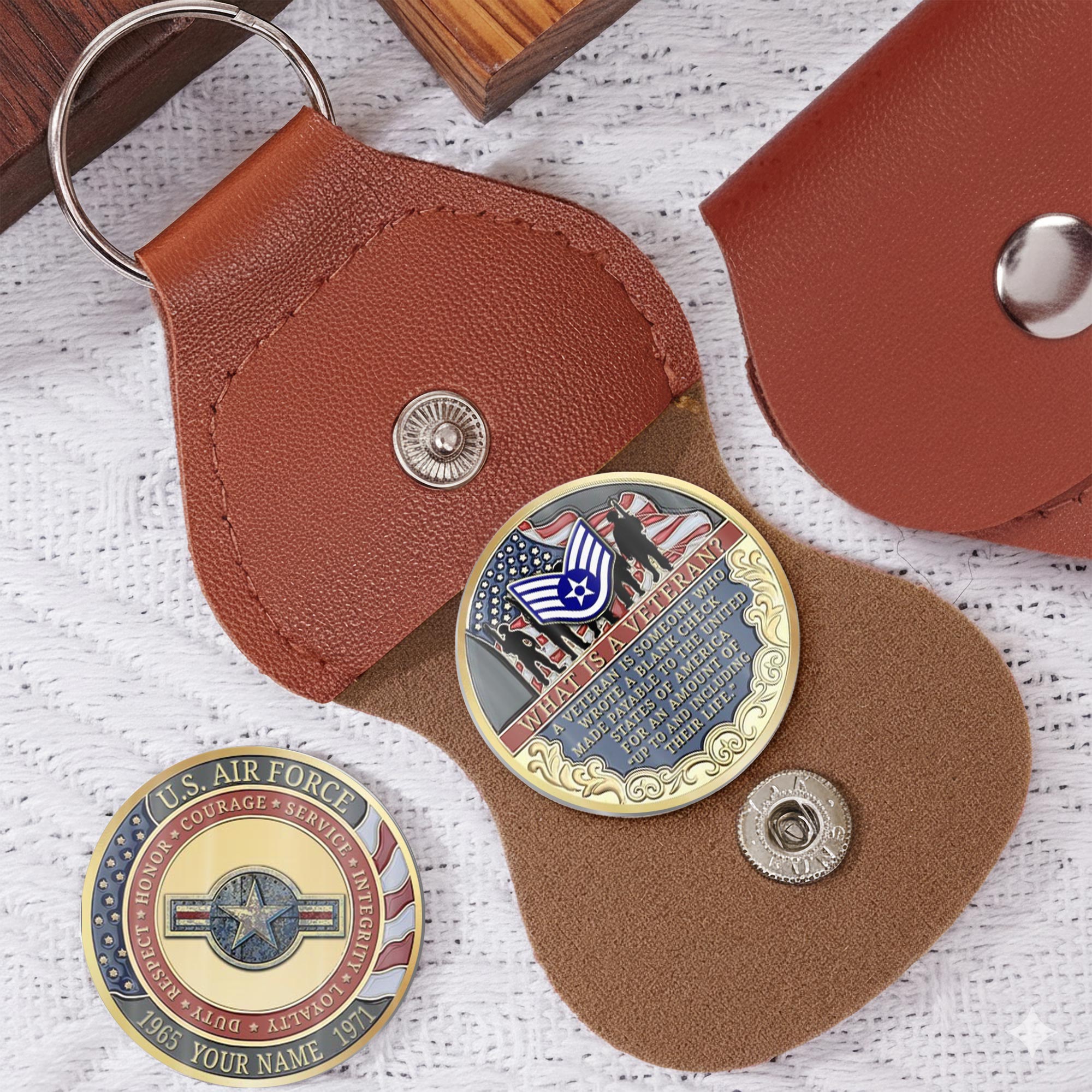 US Air Force, Proud To Have Served - Military Printed Challenge Coin - Image 5