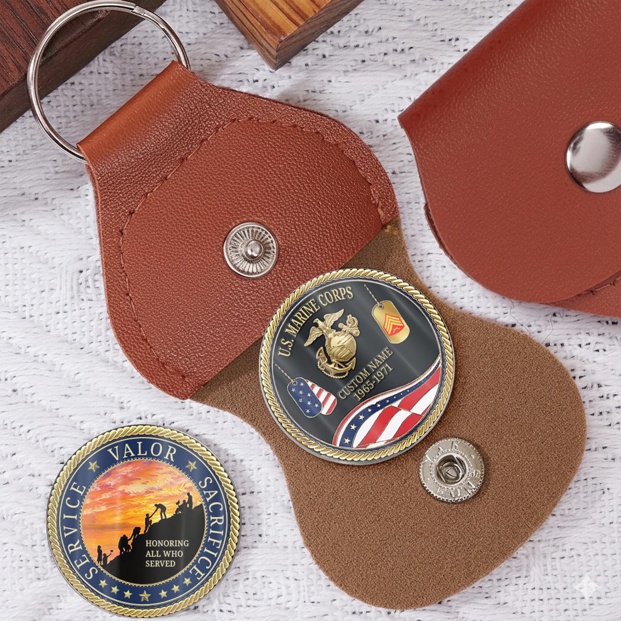 US Marine Corps, E 9 Marines Sergeant Major - Military Printed Challenge Coin - Image 5