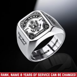 US Army, Honor The Fallen - Engraved Men's Ring