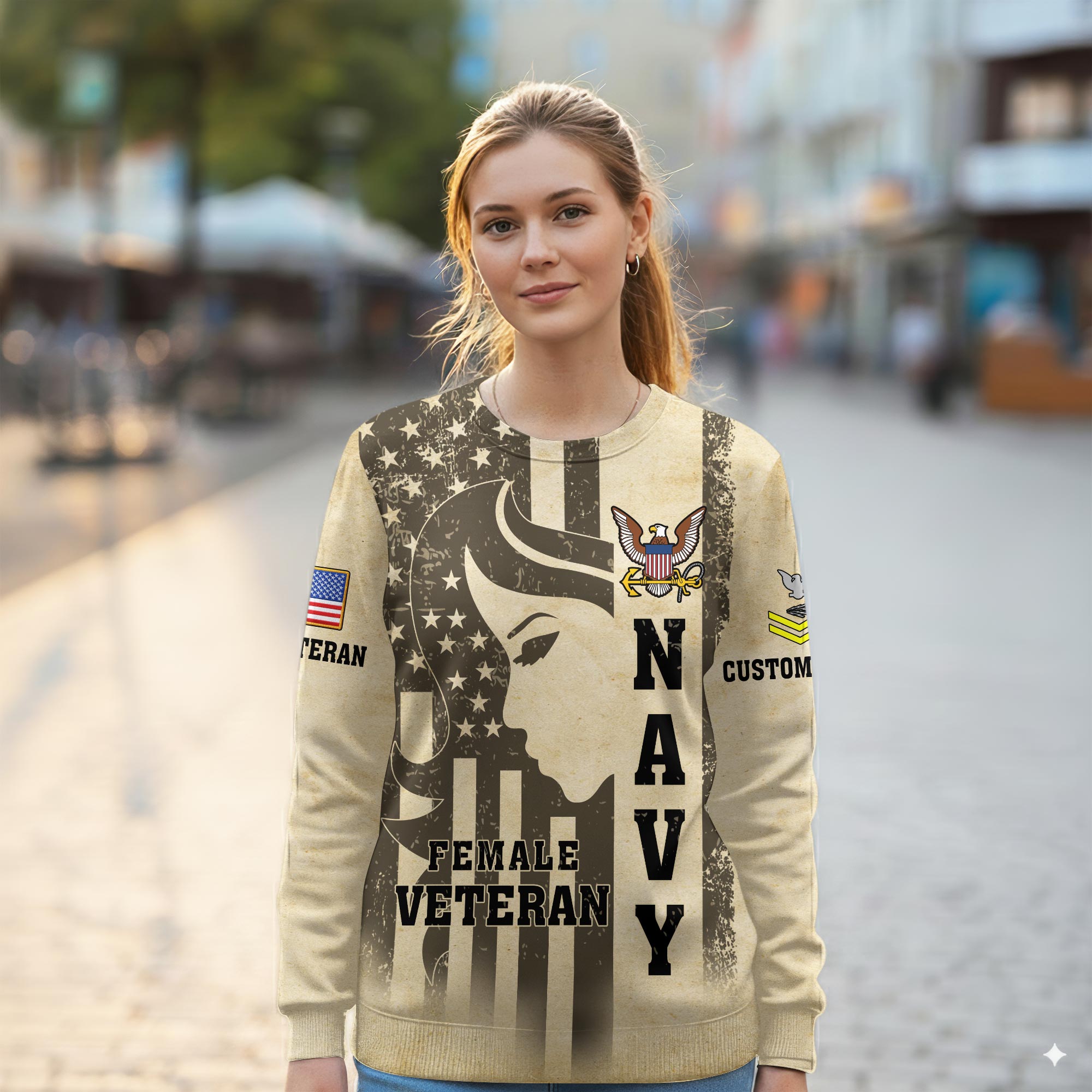 US Navy, Lest We Forget - Women Sweatshirt - Image 2