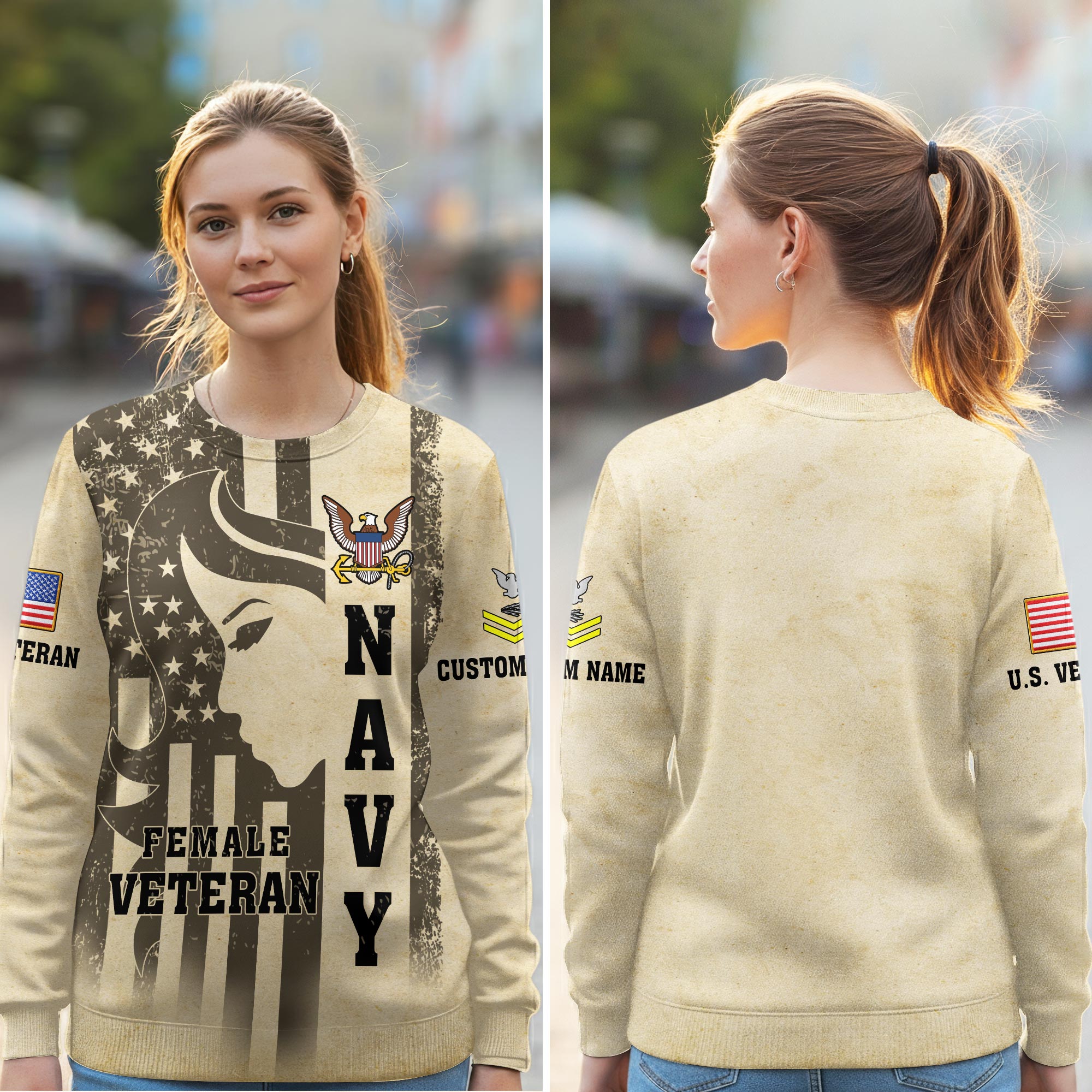 US Navy, Lest We Forget - Women Sweatshirt