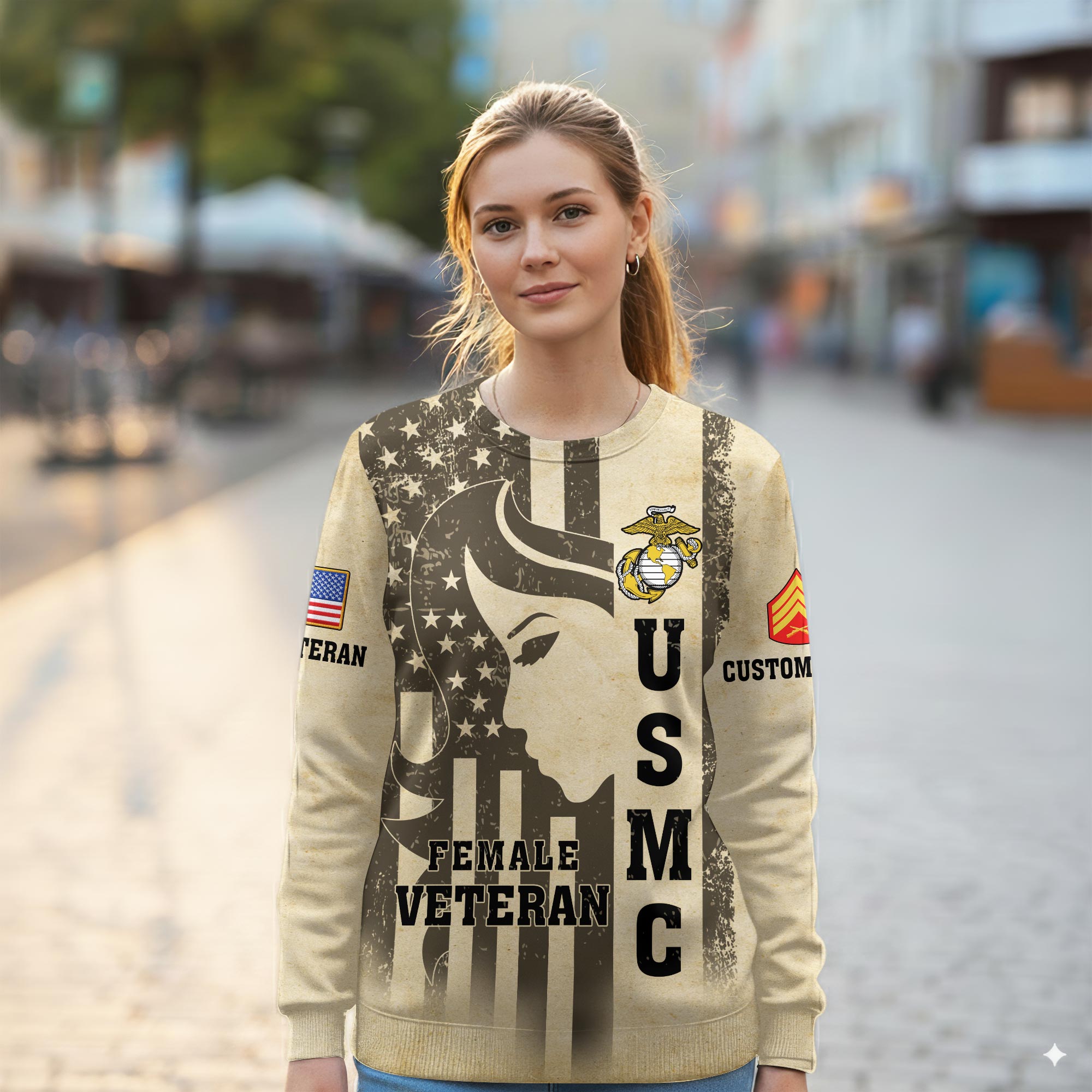 US Marine Corps, The Few, The Proud - Women Sweatshirt - Image 2