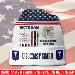 US Coast Guard, Once A Coastie, Always A Coastie - Full-Printed Beanie Hat