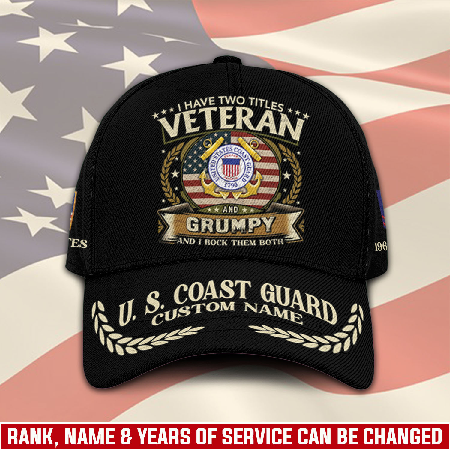 US Coast Guard, Freedom Over Fear - Classic Cap