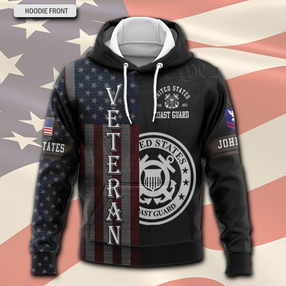 US Coast Guard, E 5 Red - Hoodie - Image 2