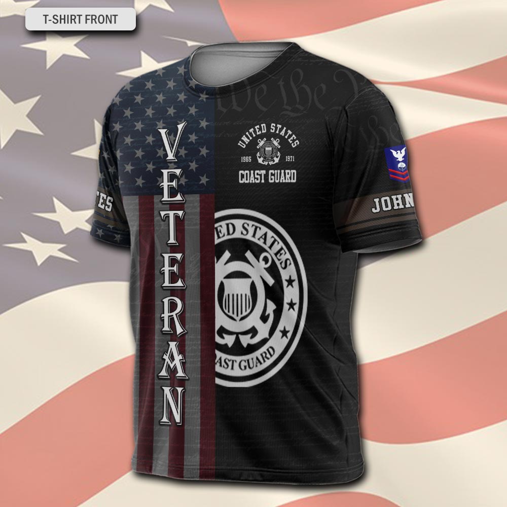 US Coast Guard, E 5 Red - T-Shirt - Image 2