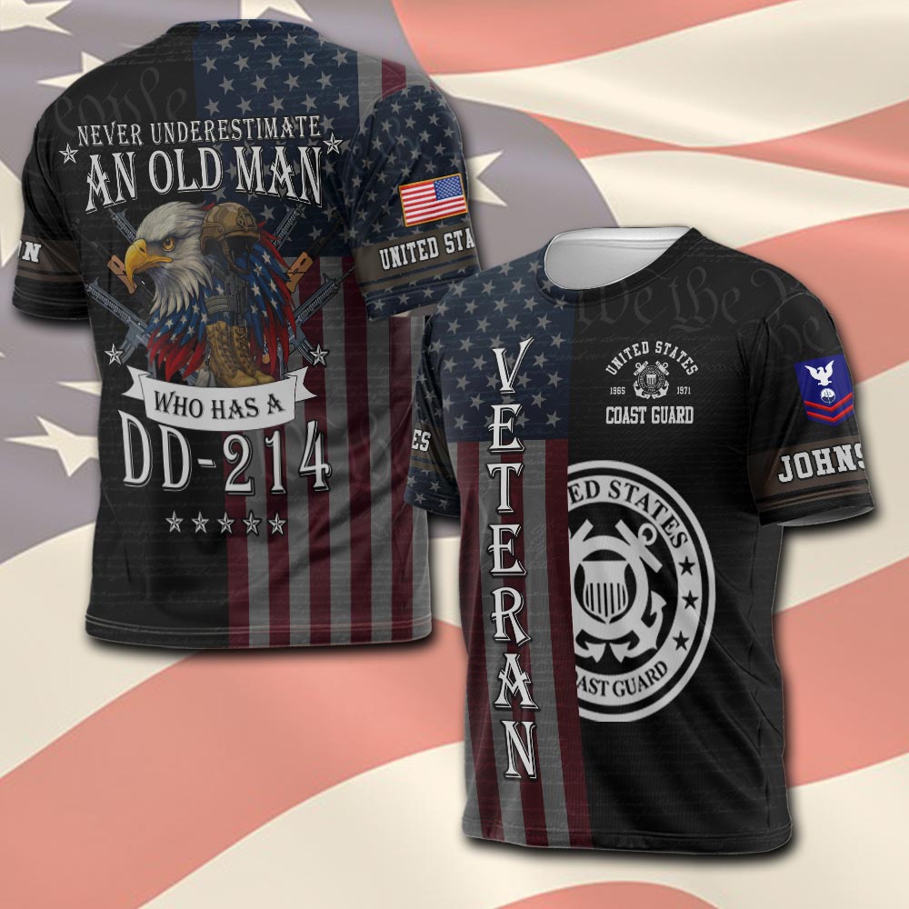 US Coast Guard, E 5 Red - T-Shirt