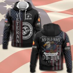 US Marine Corps, Proud Veteran - Hoodie