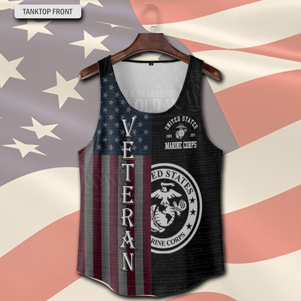 US Marine Corps, Freedom Over Fear - Tank-Top - Image 2