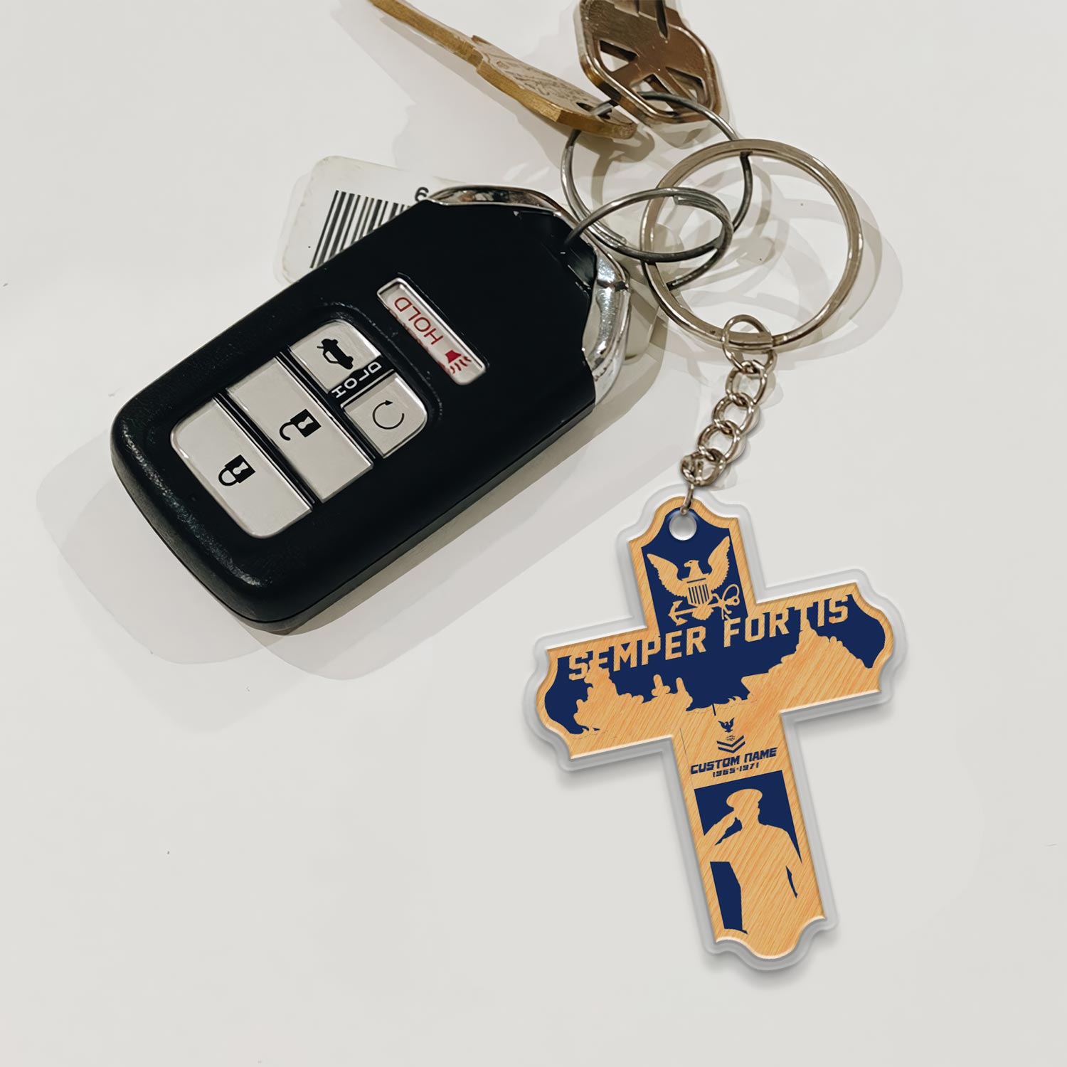 US Navy, No One Fights Alone - Acrylic Keychain - Image 3