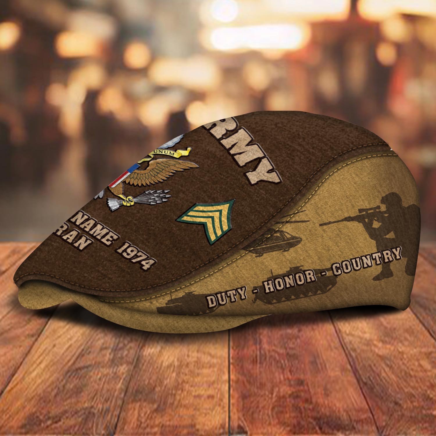 US Army, E 8 Army First Sergeant - Jeff Cap - Image 2