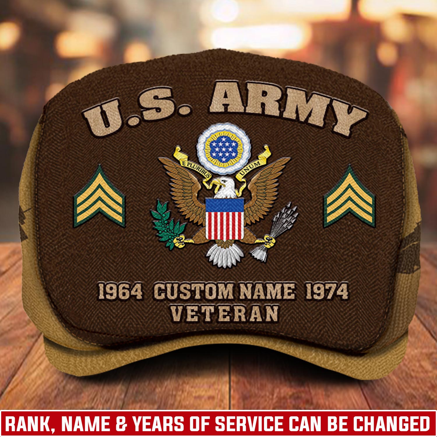 US Army, E 8 Army First Sergeant - Jeff Cap