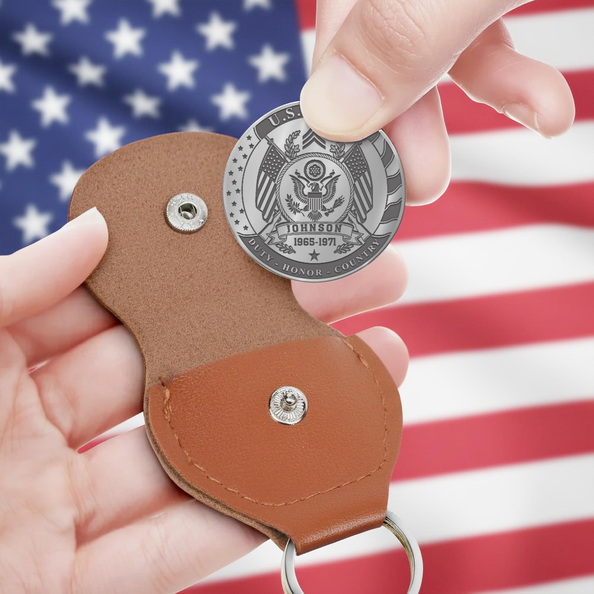 US Army, Served With Pride - Military Engraved Challenge Coin - Image 3