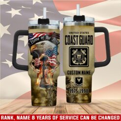 US Coast Guard, E 3 Blue - Stainless Steel Tumbler 40oz