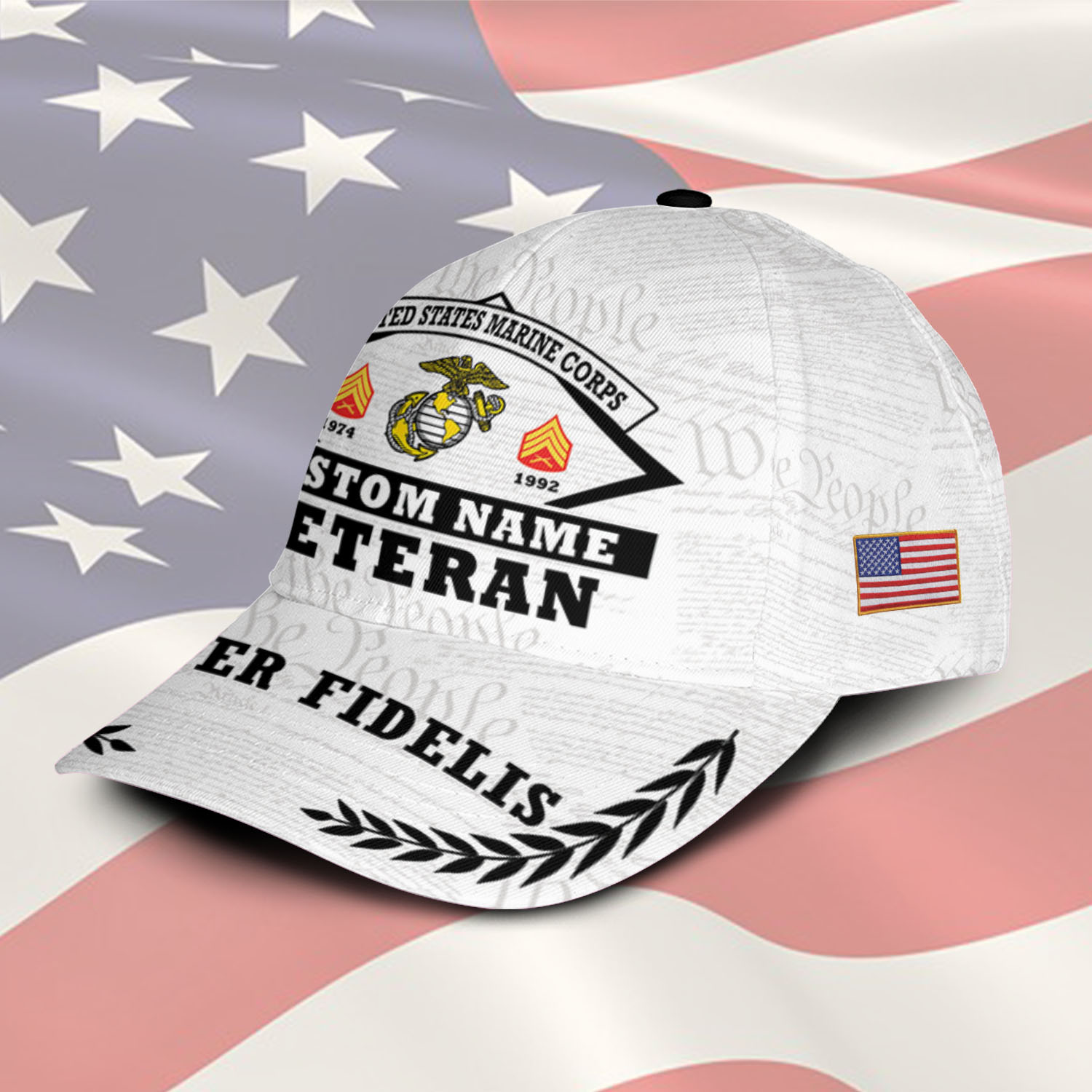 US Marine Corps, E 9 Marines Master Gunnery Sergeant - Classic Cap - Image 2