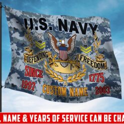 US Navy, E 3 Blue - Flying Flag 3×5 Feet(90×150 Cm)