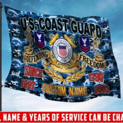 US Coast Guard, E 7 Red - Flying Flag 3×5 Feet(90×150 Cm)