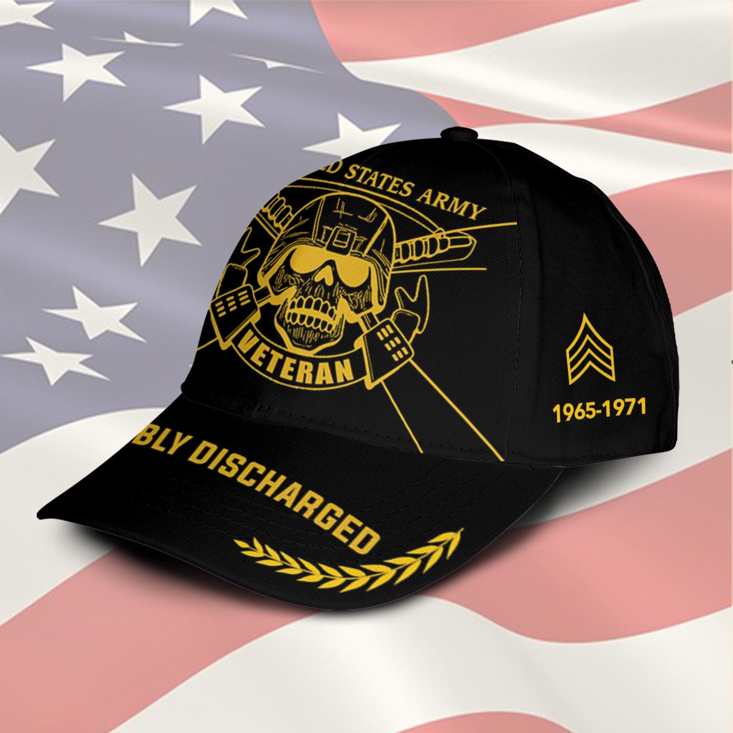 US Army, E 7 Army Sergeant First Class - Classic Cap - Image 2