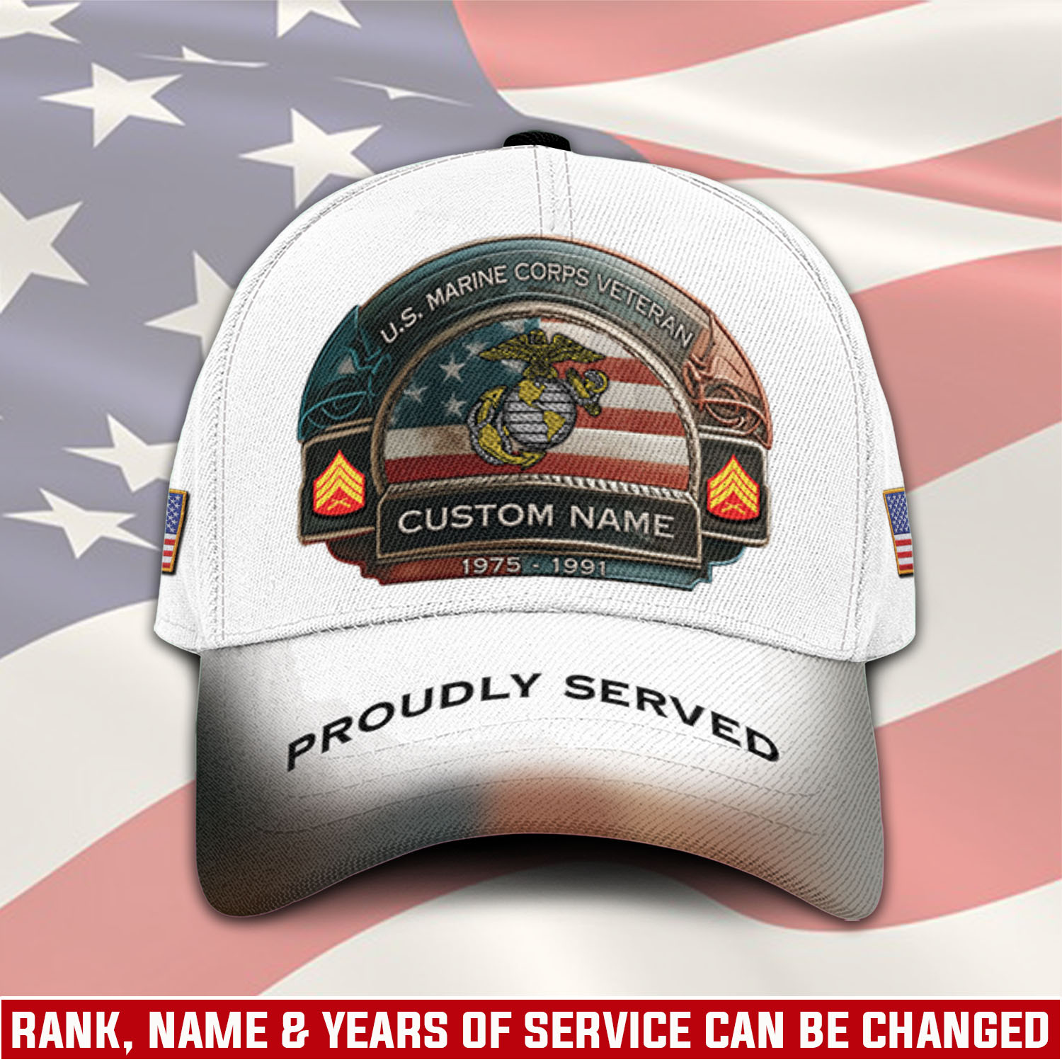 US Marine Corps, E 8 Marines First Sergeant - Classic Cap