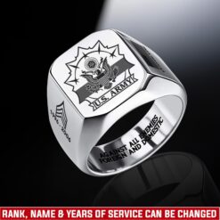 US Army, This We’ll Defend - Engraved Men's Ring