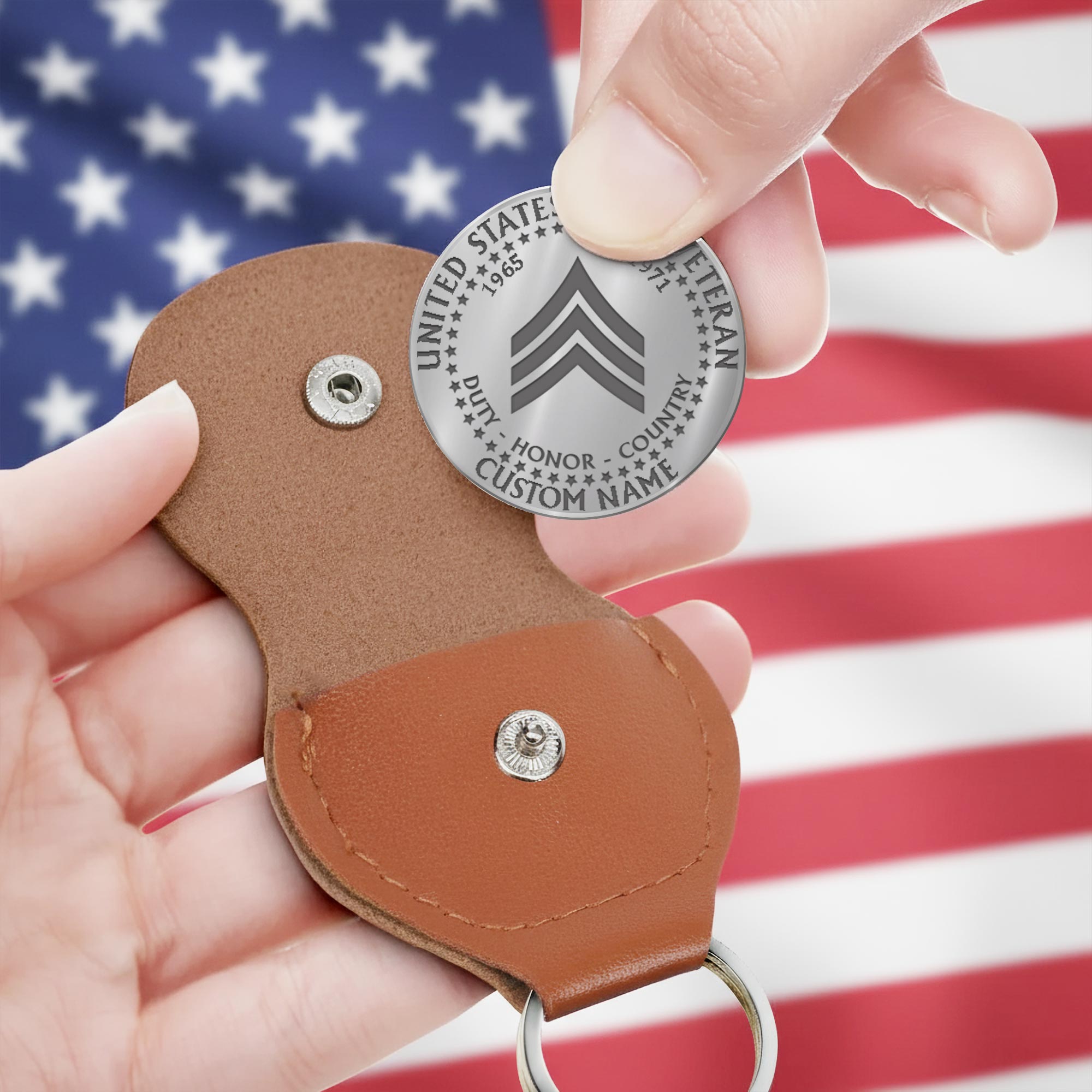 US Army, Proud To Have Served - Military Engraved Challenge Coin - Image 3