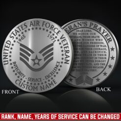 US Air Force, Always Remember, Never Forget - Military Engraved Challenge Coin