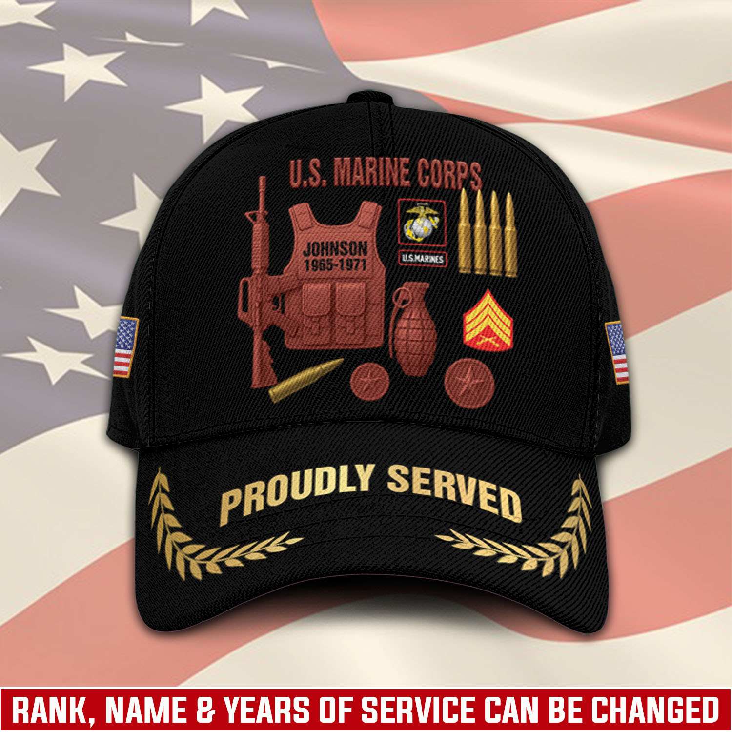 US Marine Corps, E 4 Marines Corporal - Classic Cap