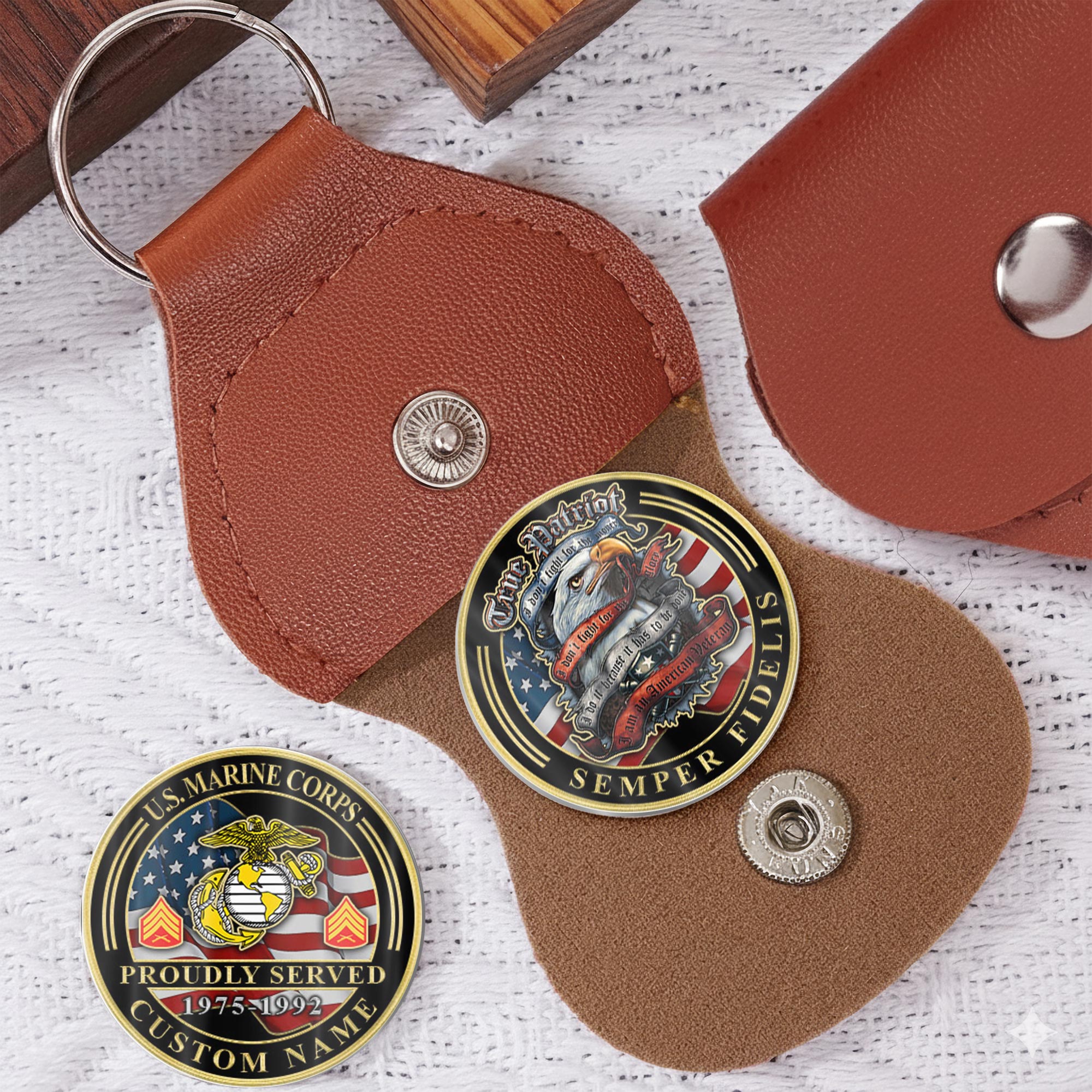 US Marine Corps, E 9 Marines Master Gunnery Sergeant - Military Printed Challenge Coin - Image 5