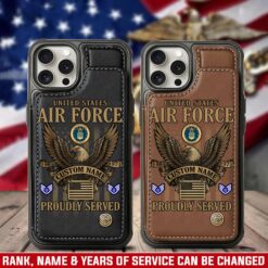 US Air Force , Remember - Honor - Respect - Leather Flip Phone Case