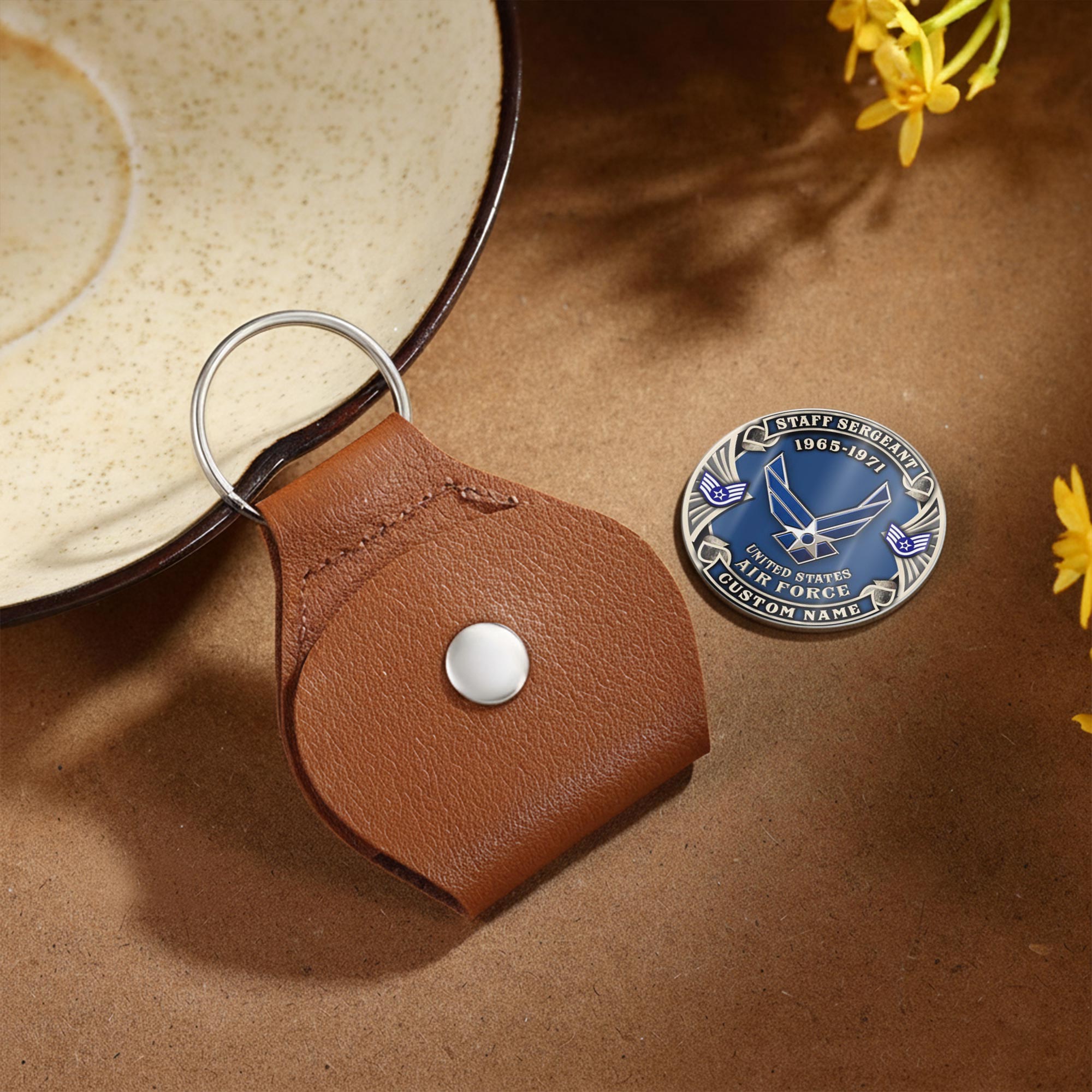 US Air Force, E 4 Air Force Sergeant - Military Printed Challenge Coin - Image 4