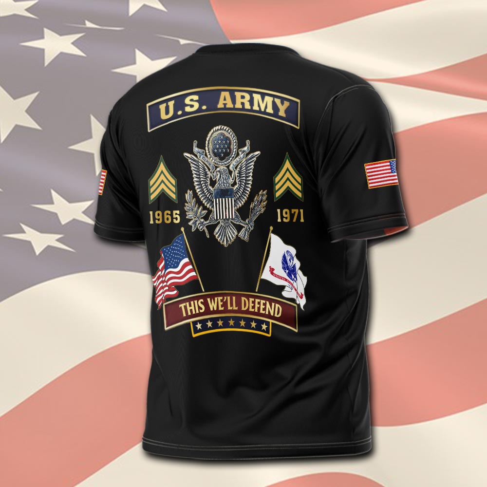 Army Branch, No One Fights Alone - T-Shirt - Image 3