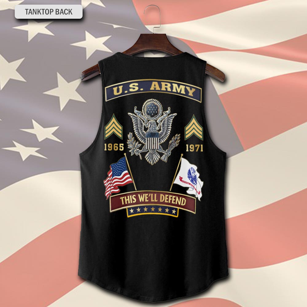 Army Branch, E 7 Army Sergeant First Class - Tank-Top - Image 3