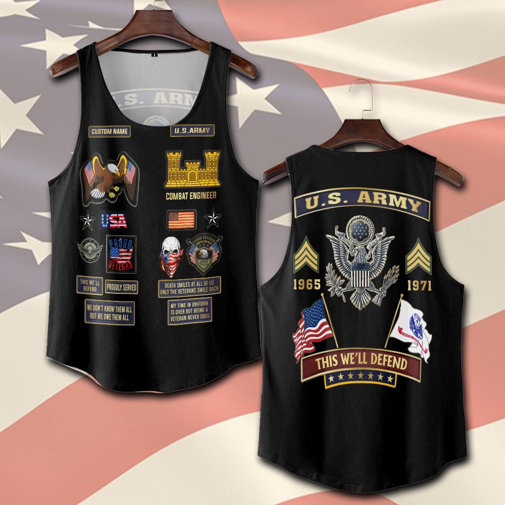 Army Branch, E 7 Army Sergeant First Class - Tank-Top