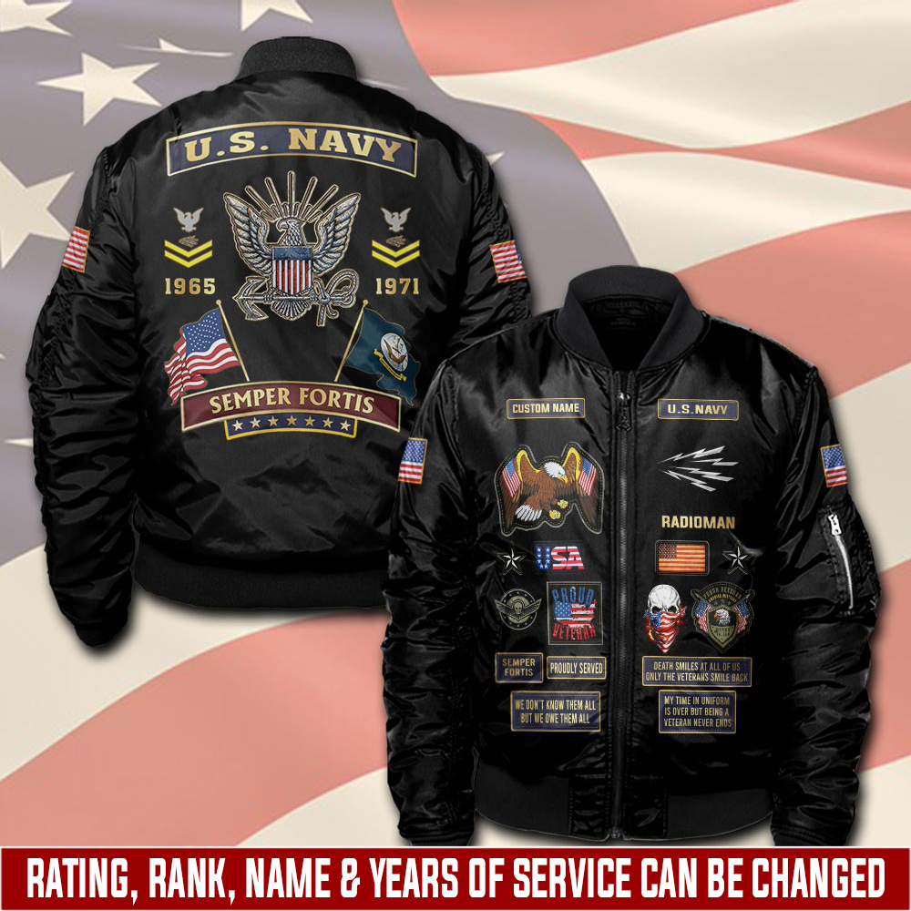 Navy Rating, E 8 Gold - Bomber Jacket
