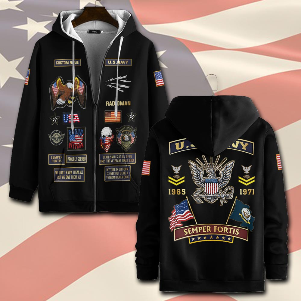 Navy Rating, Anchors Aweigh - Zip Hoodie