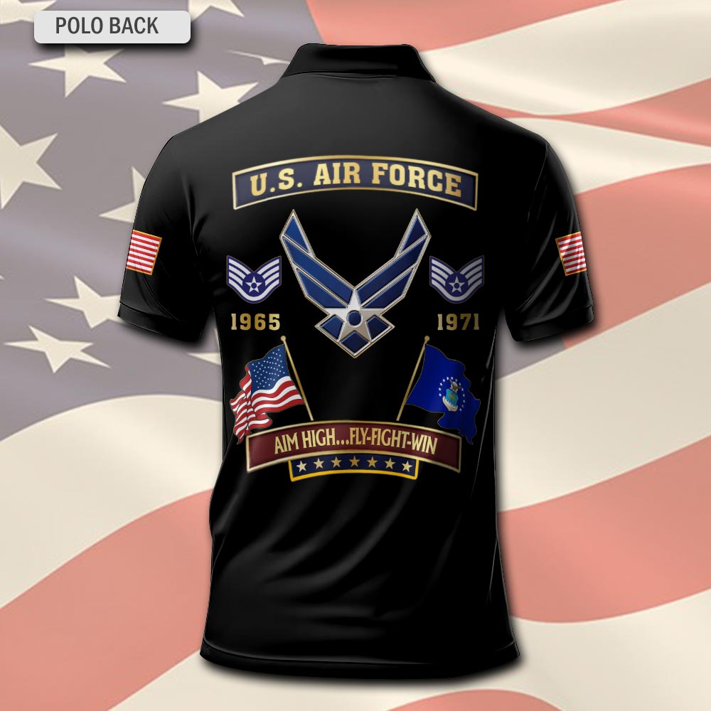 Air Force Badge, Honor, Duty, Service - Polo Shirt - Image 3