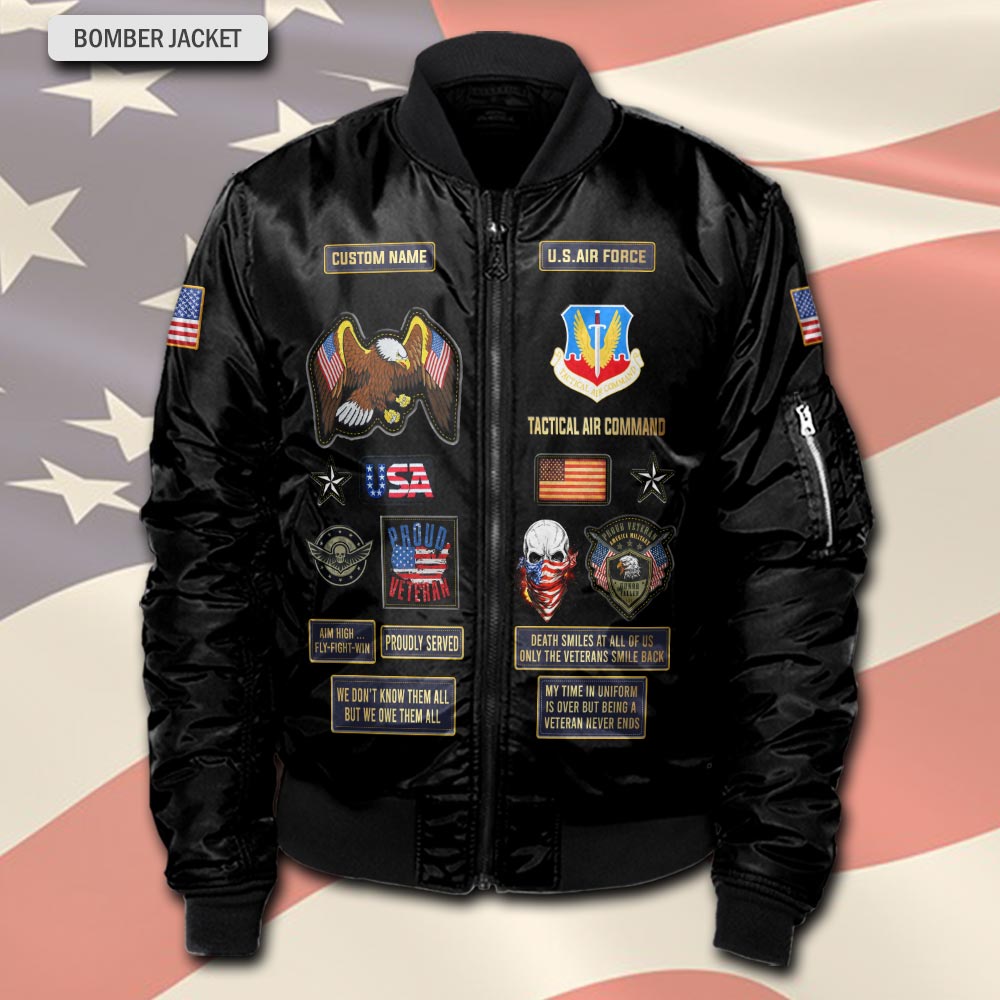 Air Force Command, Lest We Forget - Bomber Jacket - Image 2
